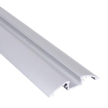 LED povrchový hliníkový profil XC28, strieborný, 56x10mm